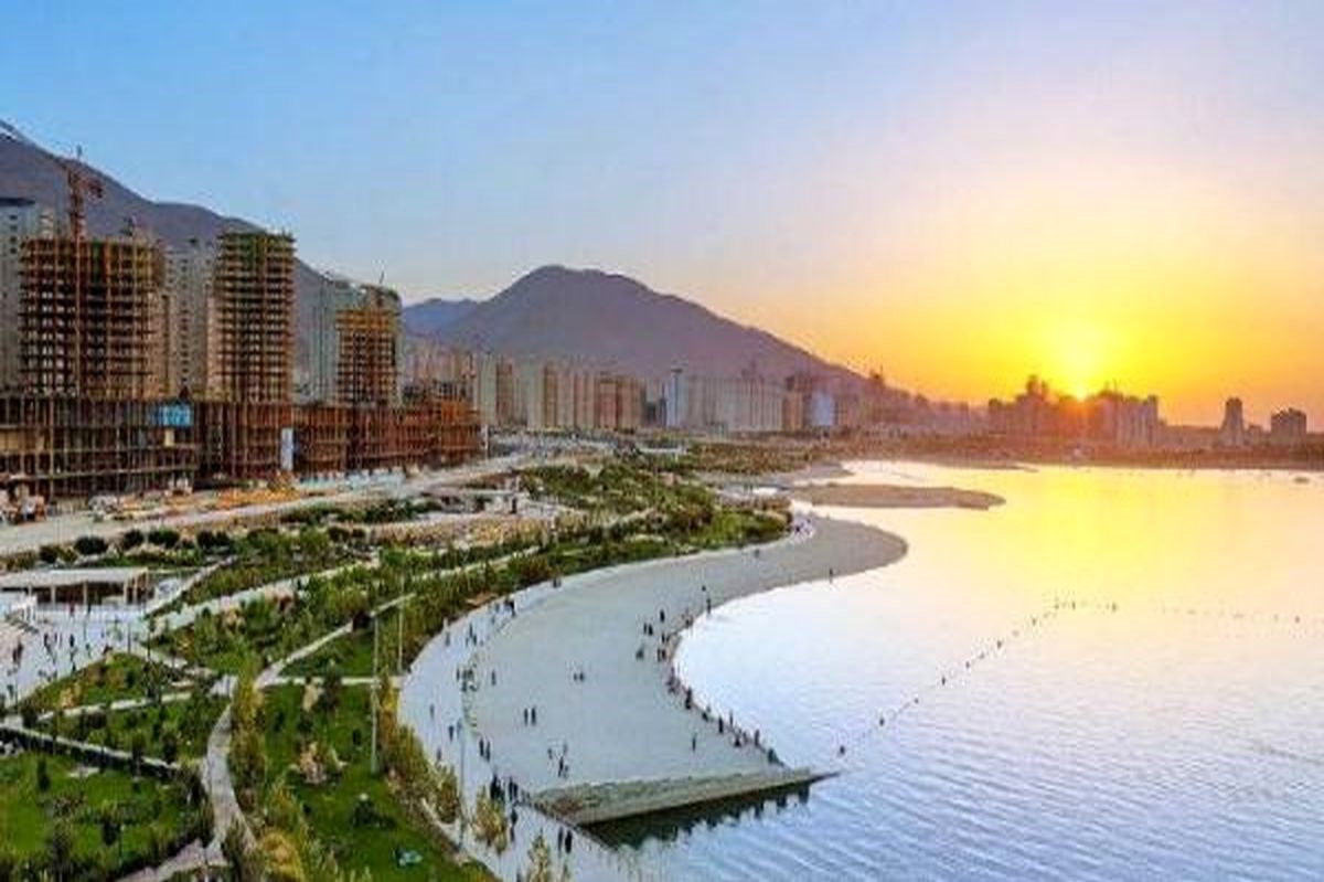 نمایی از دریاچه چیتگر