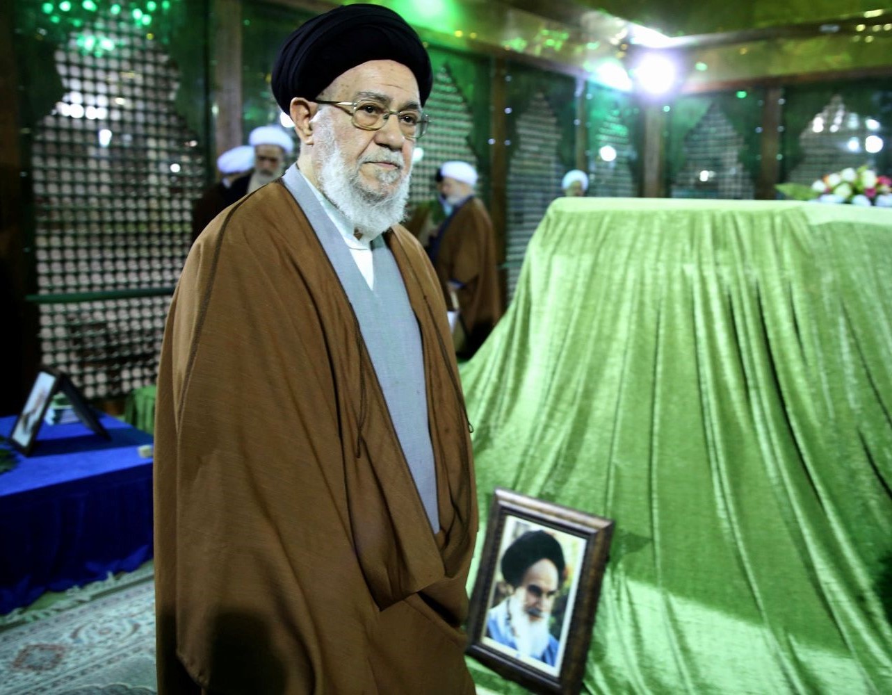 آیت الله موسوی خوئینی ها در حرم امام راحل
