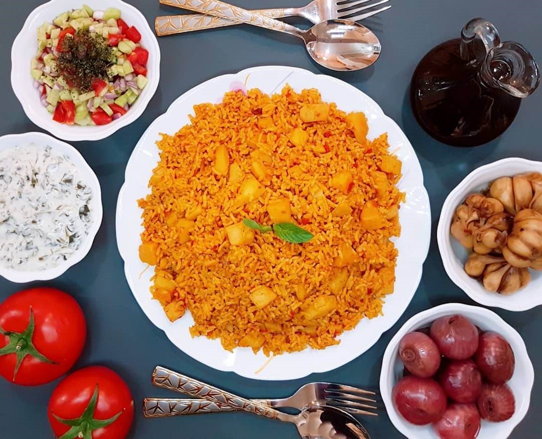 عکس استانبولی پلو با سویا