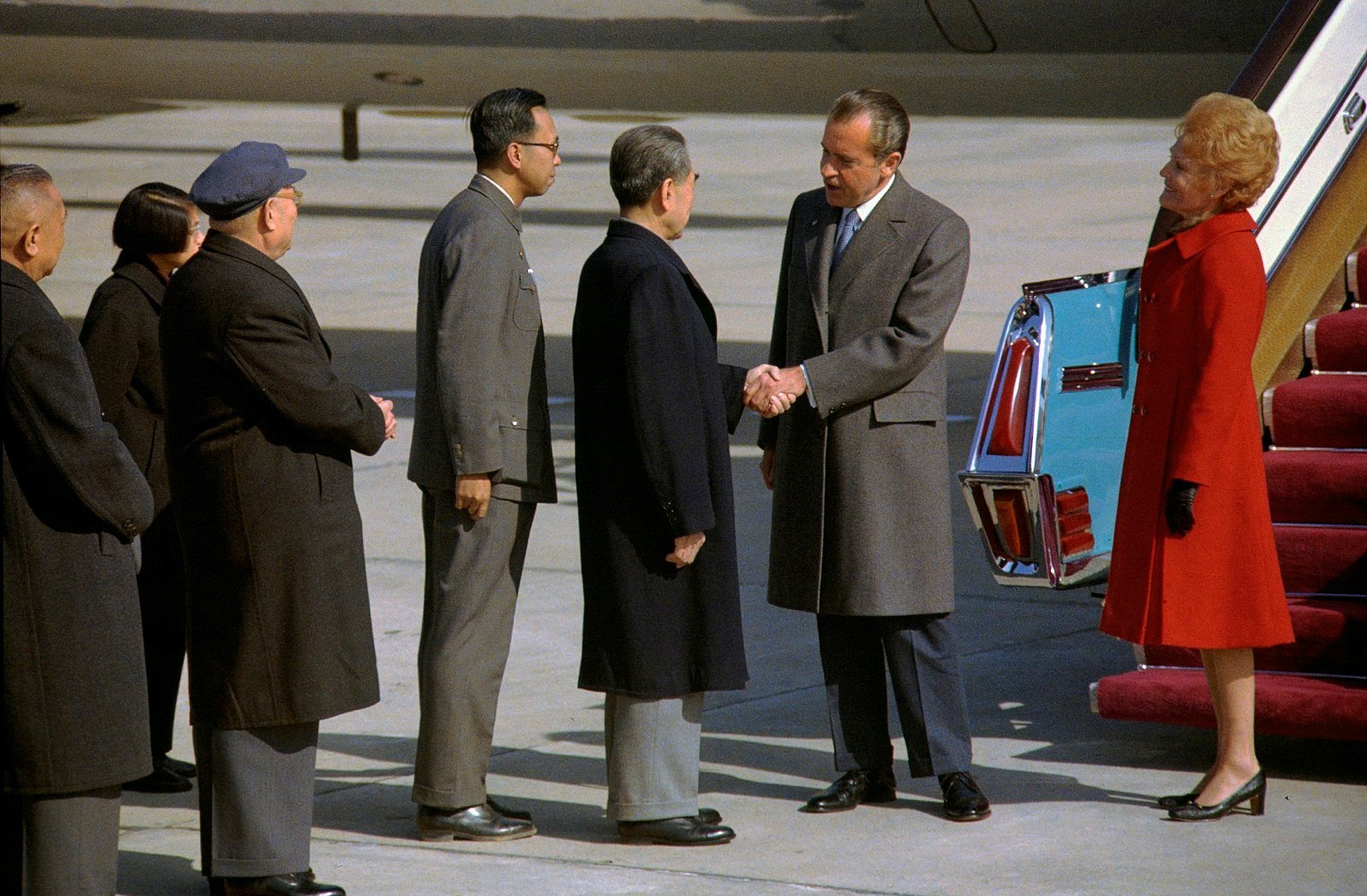 عکس دیدار نیکسون و آغاز روابط رسمی امریکا و چین