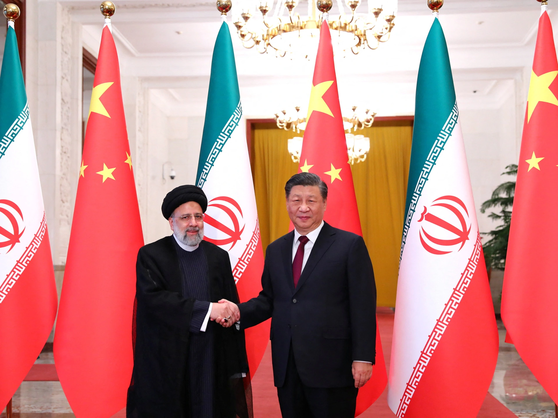 عکس رئیس جمهور چین و رئیسی