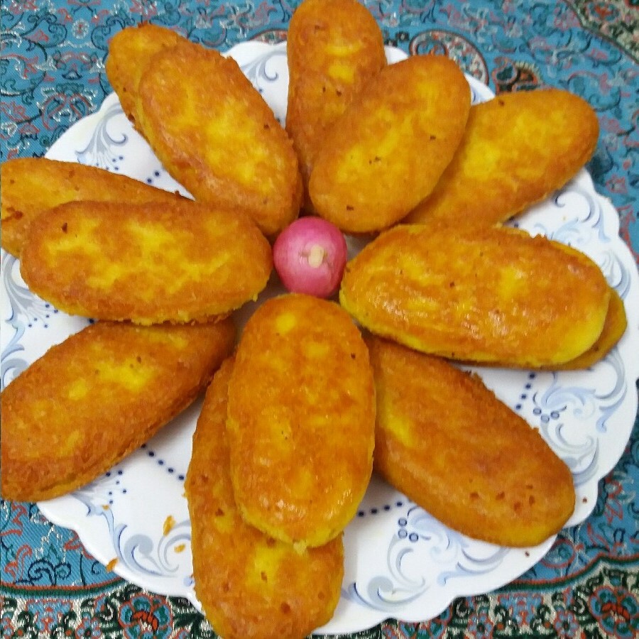 عکس تزئین کوکو سیب زمینی