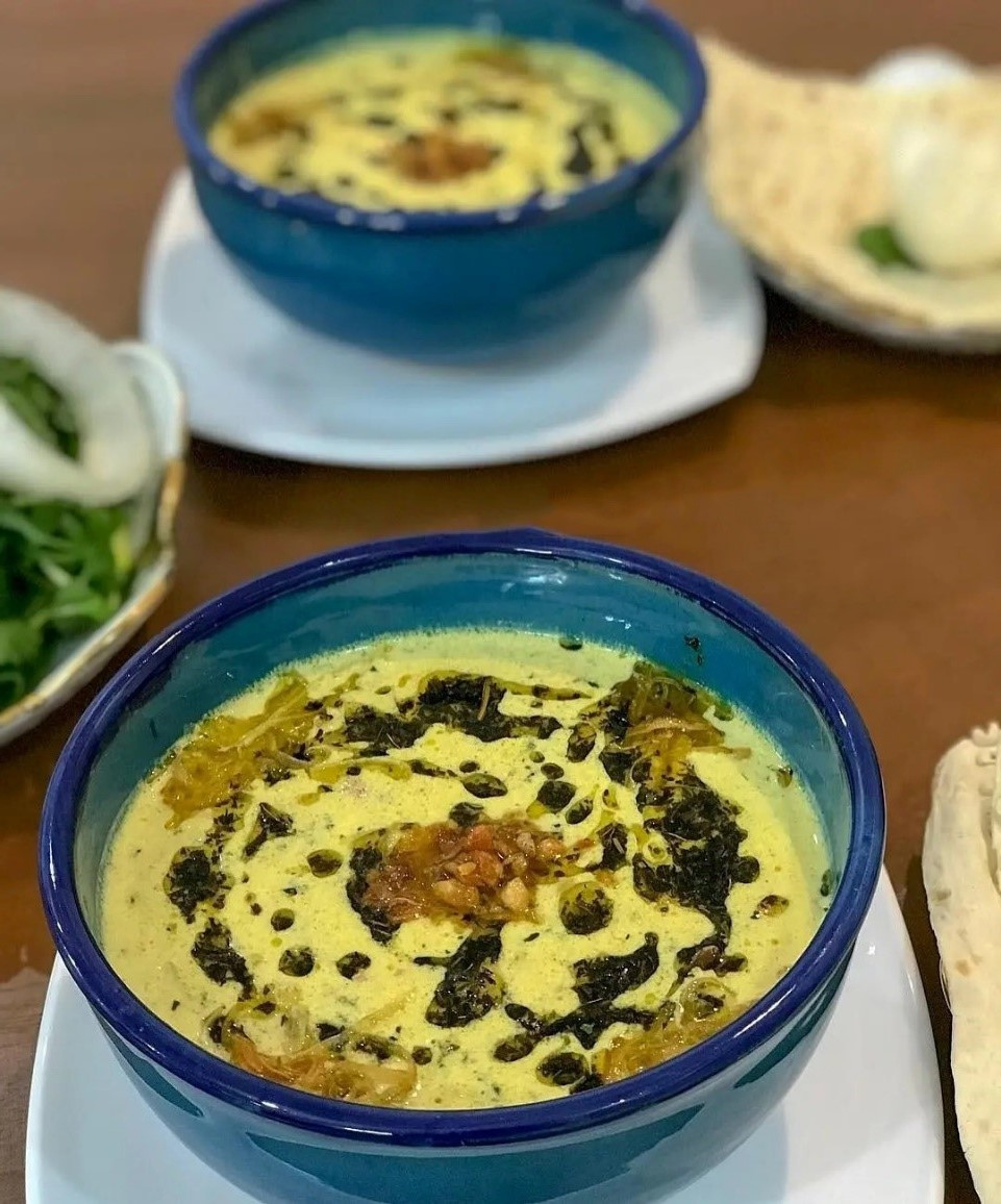 عکس طرز تهیه اشکنه کشک