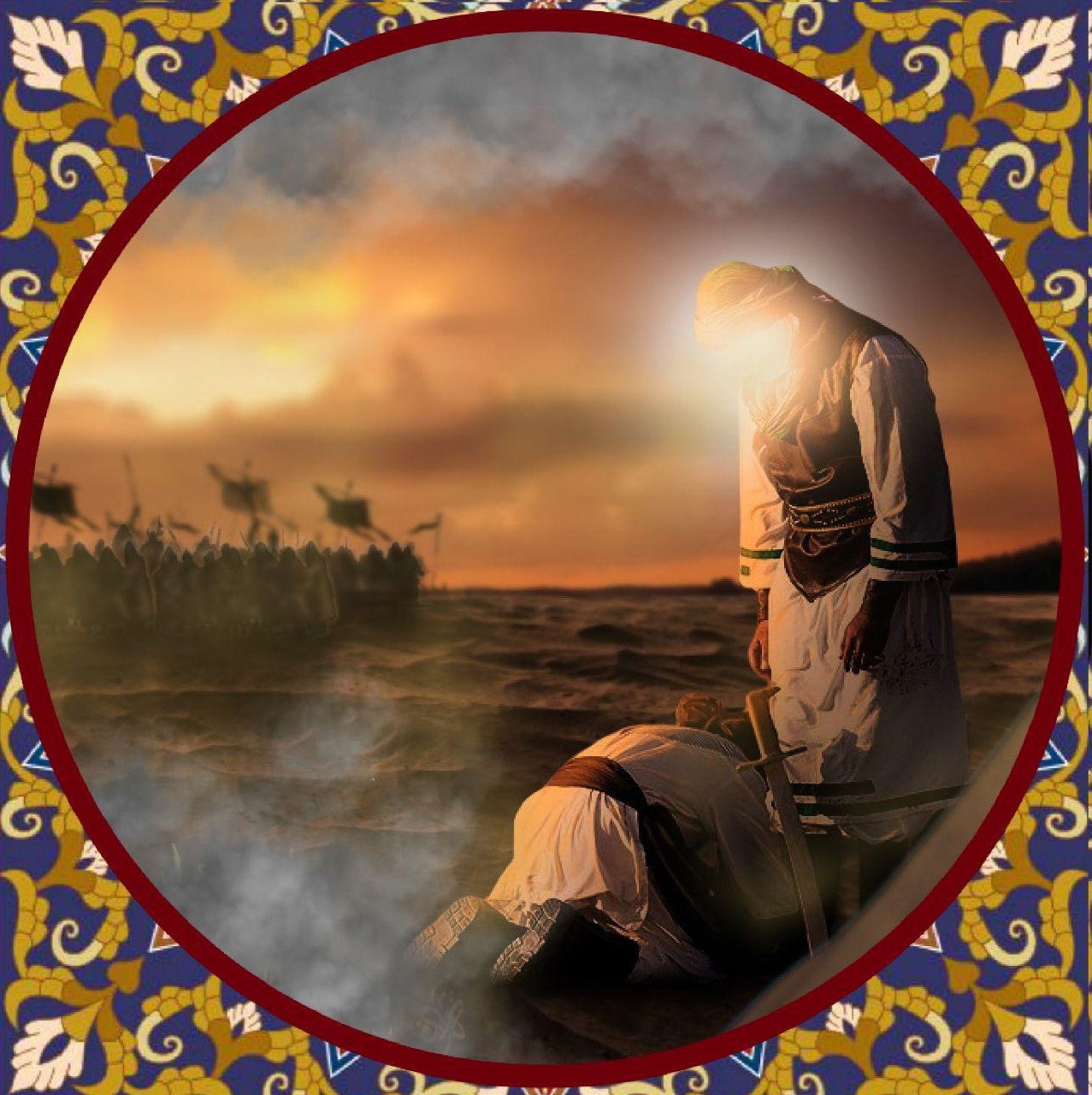 عکس بازگشت حر به سمت امام حسین (ع)