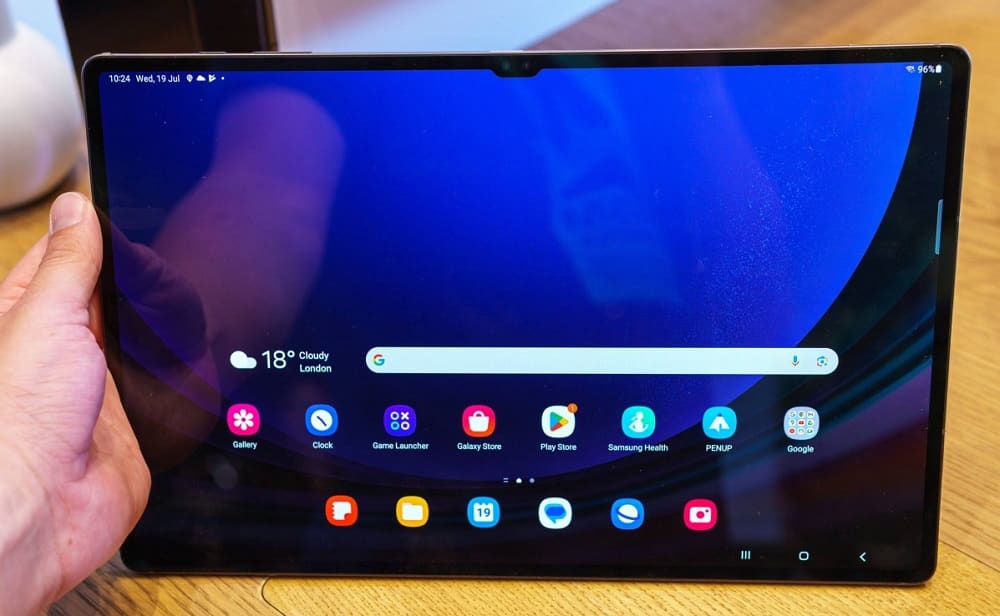 صفحه نمایش گلکسی تب S9