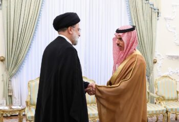 عکس دیدار رئیسی و وزیر امور خارجه عربستان