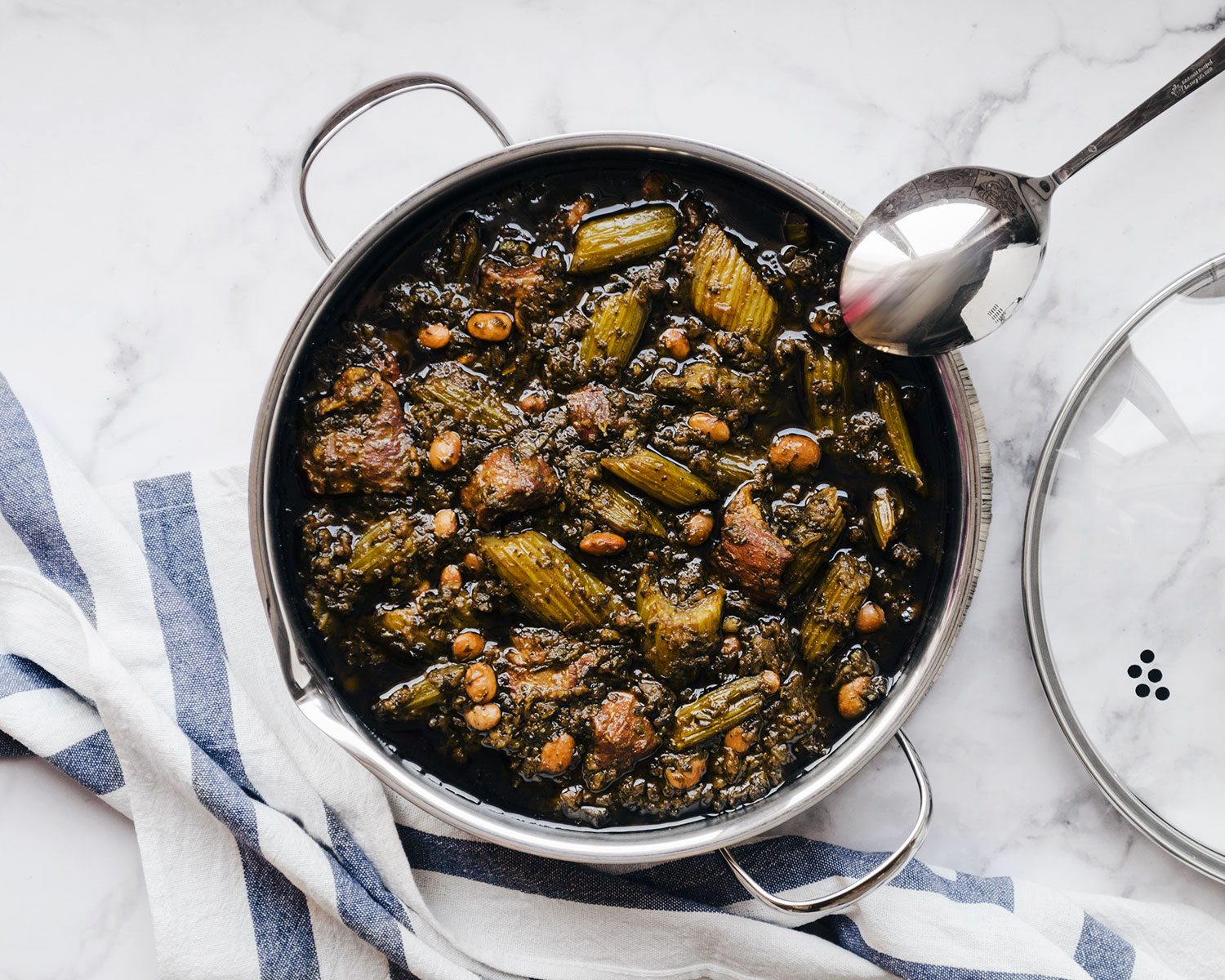 مواد لازم برای تهیه خورشت کرفس