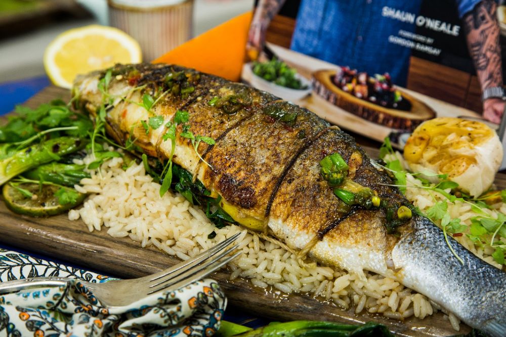 ماهی شکم پر برای 4 نفر