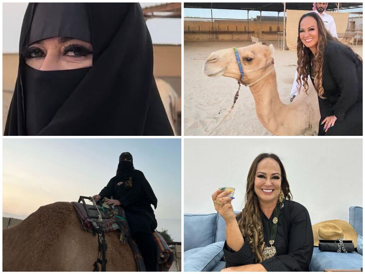 مادر نیمار سوار بر شتر