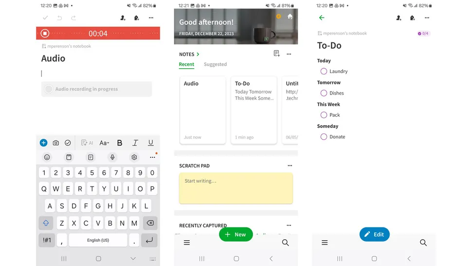 بهترین برای بهره وری EVERNOTE