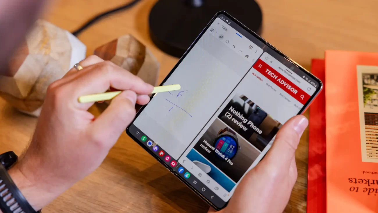 پشتیبانی از قلم Galaxy Z Fold 5