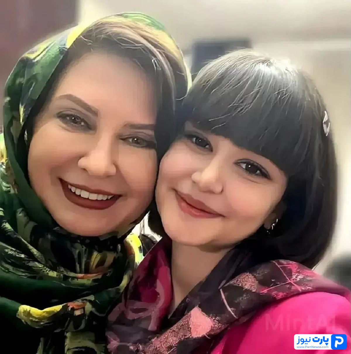 لعیا زنگنه و دخترش