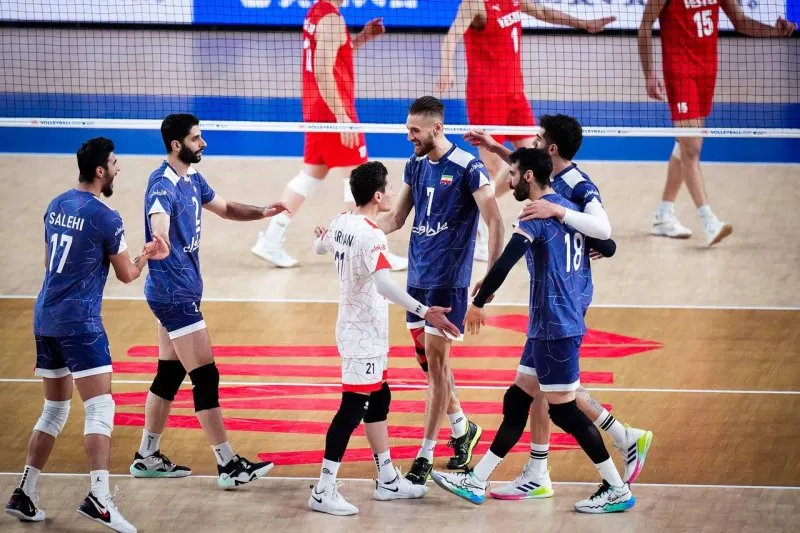 بازی والیبال ایران و ترکیه