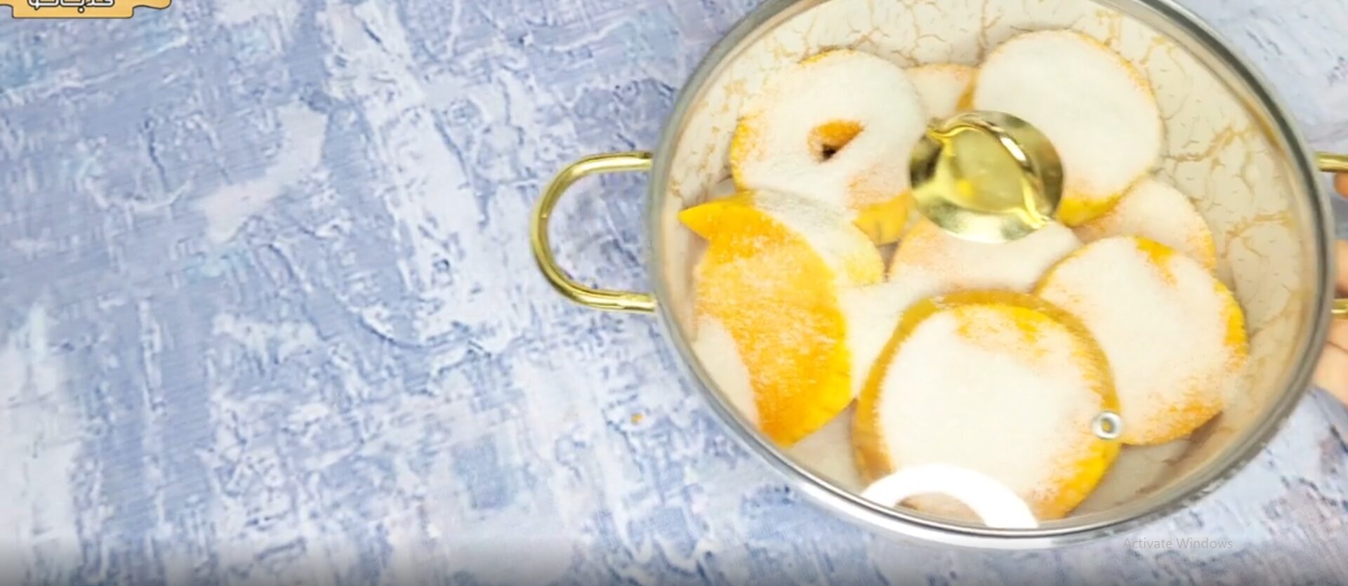 طرز تهبه کدو حلوایی مرحله پنجم