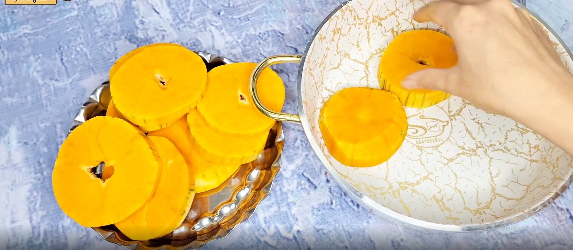 طرز تهیه کدو حلوایی مرحله سوم