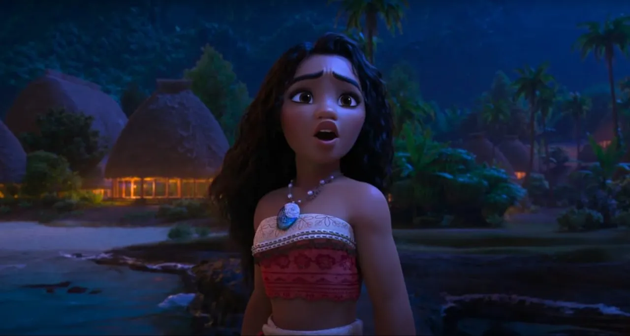 ویدیو جدید از آواز خواندن موانا در Moana 2