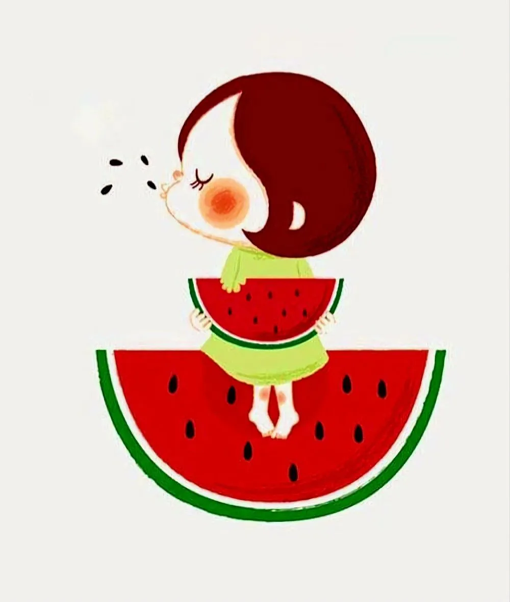نقاشی شب یلدا دخترانه