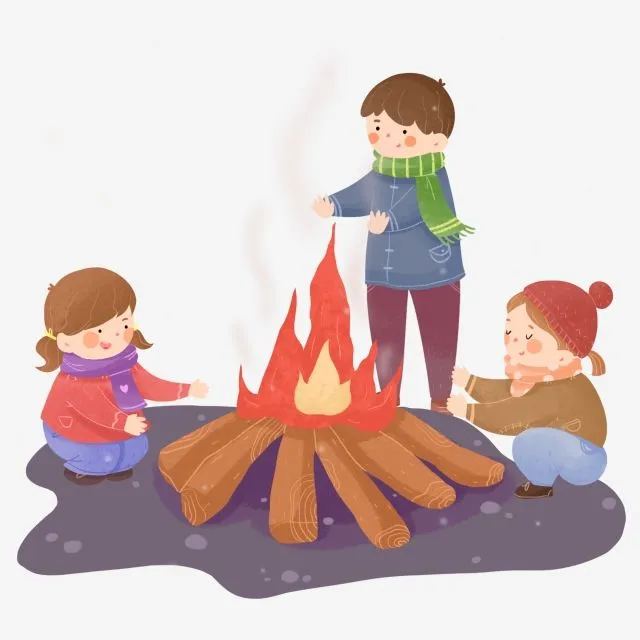 نقاشی چهارشنبه سوری و آتش بازی