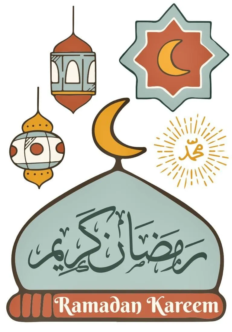 نقاشی در مورد ماه رمضان - نقاشی رنگی