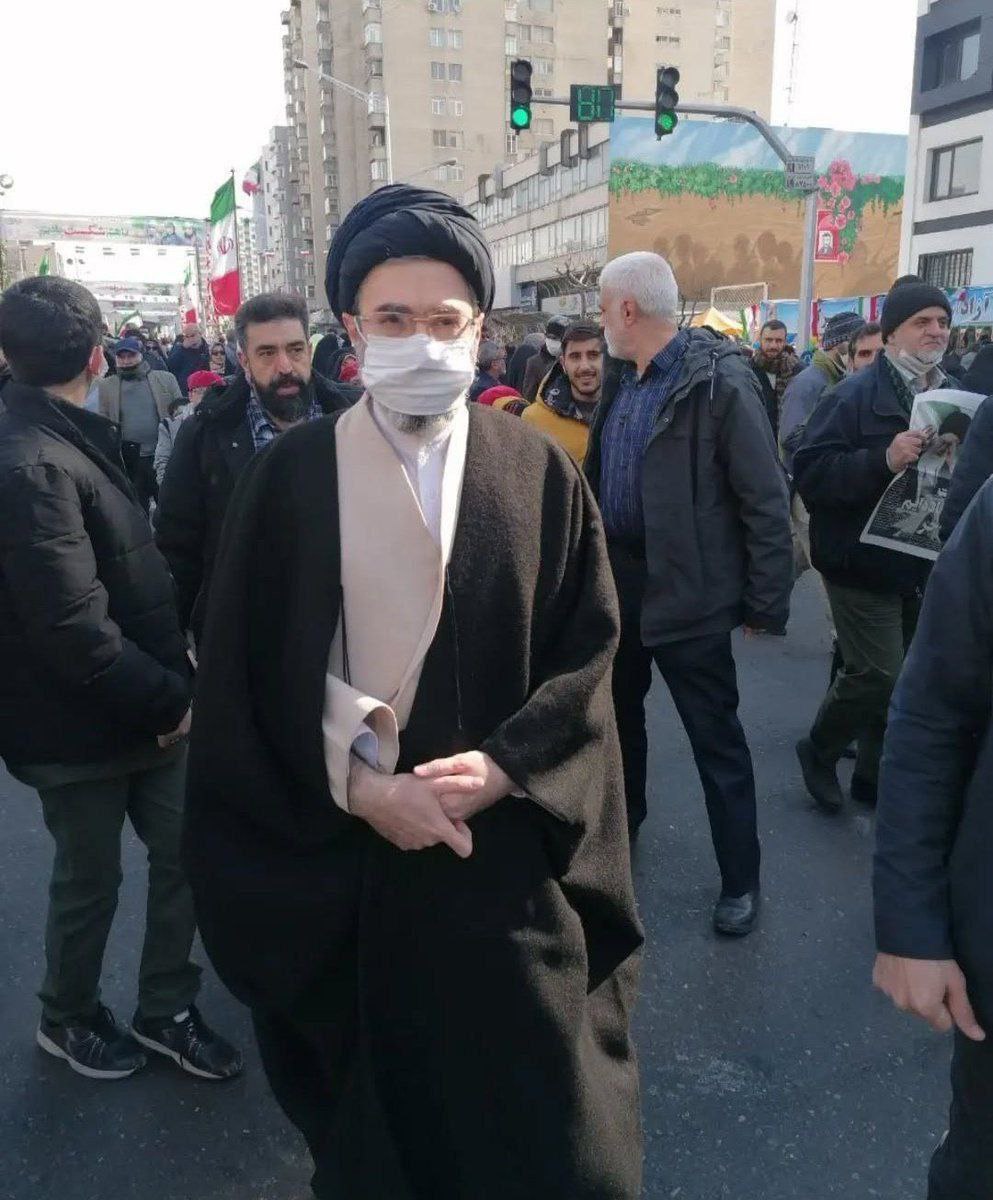  حضور آیت‌الله مجتبی خامنه‌ای در جشن 46 سالگی انقلاب 