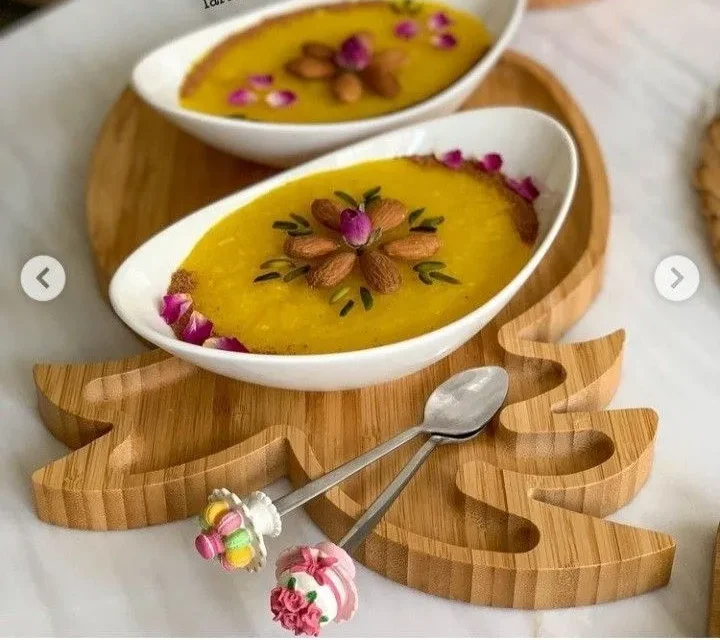 تزیین شله زرد شیک و ساده