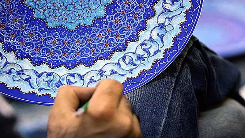 خرید بشقاب میناکاری