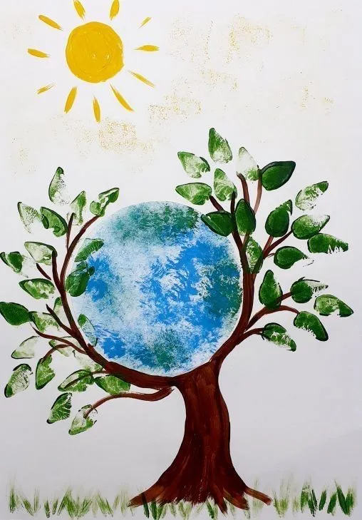نقاشی و رنگ آمیزی درختکاری