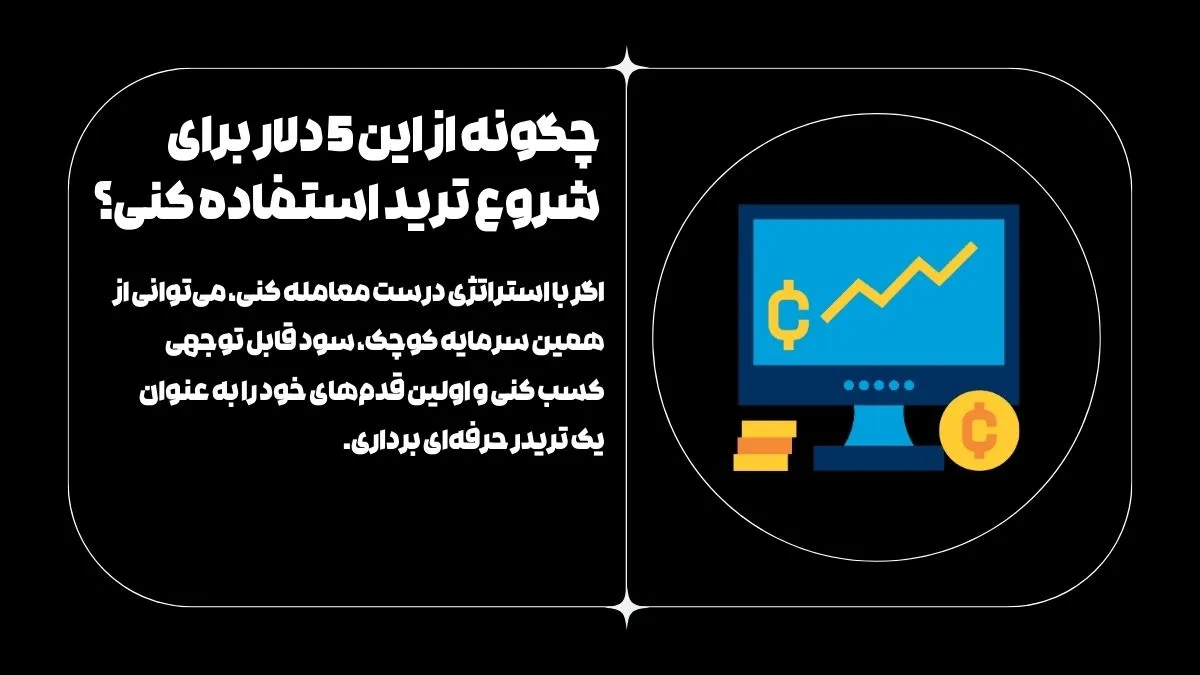 چگونه از این 5 دلار برای شروع ترید استفاده کنی؟ سال 1404 رو با عیدی 5 دلاری از SDF شروع کن