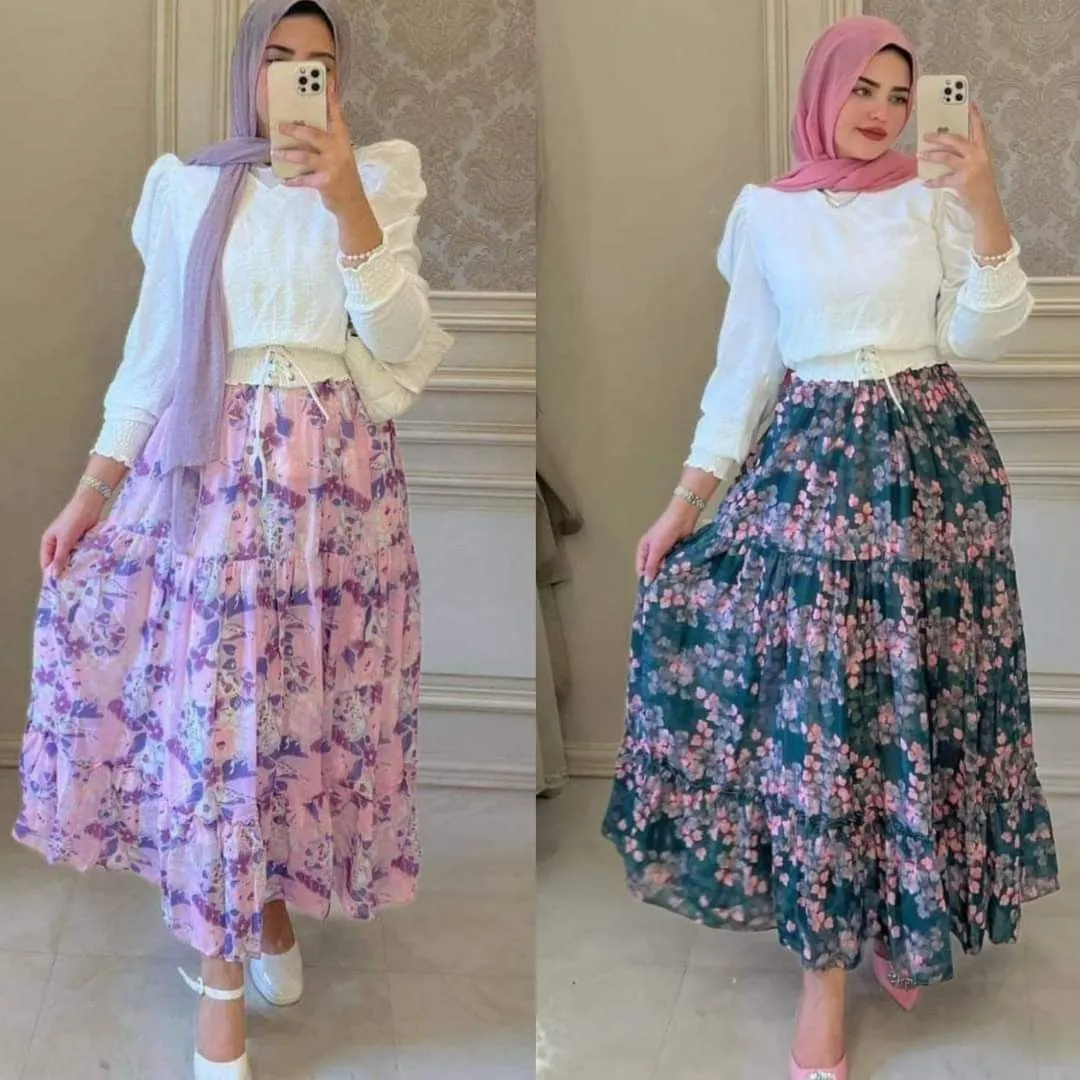 استایل با دامن بلند