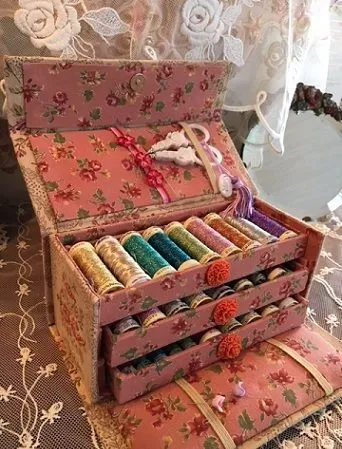 جعبه نخ و سوزن مخصوص عروس خانم ها