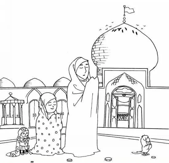 نقاشی حرم امام رضا
