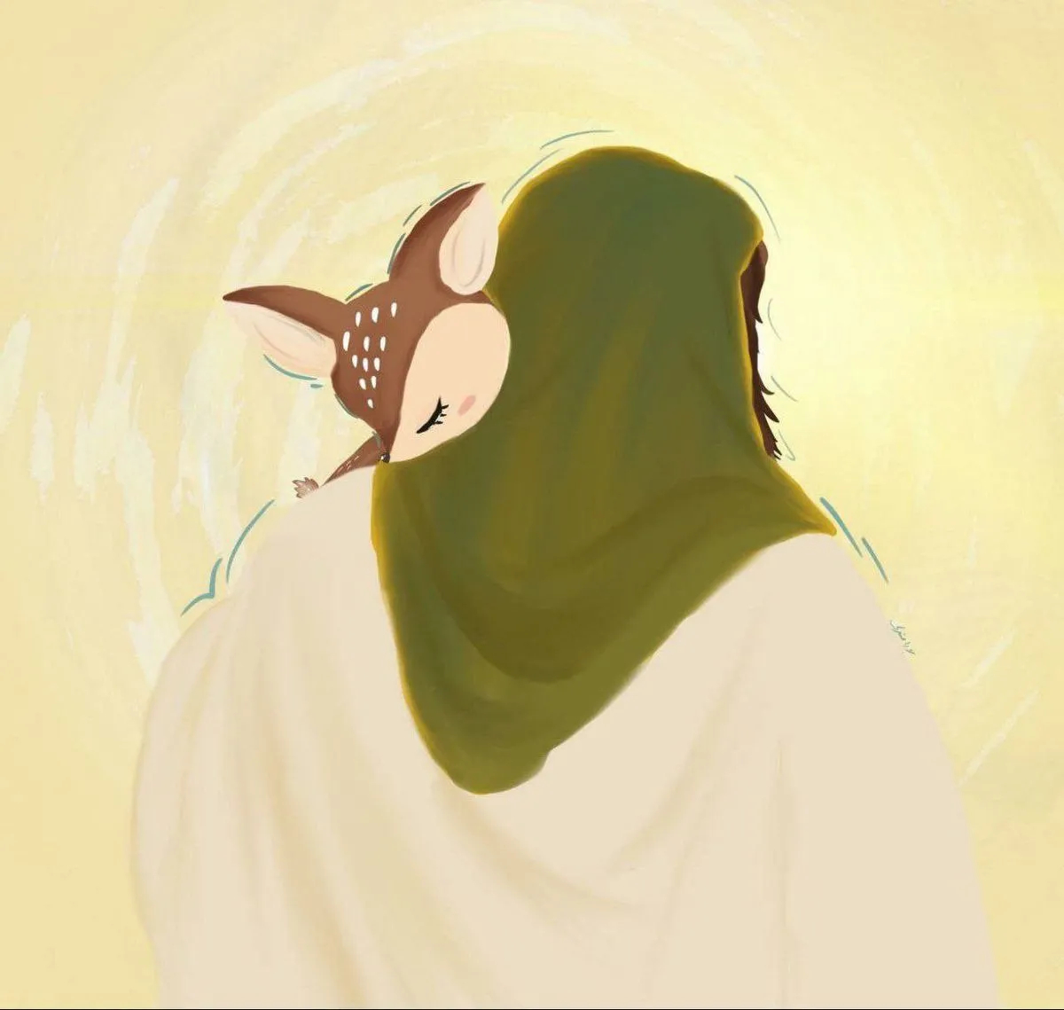 نقاشی ضامن آهو