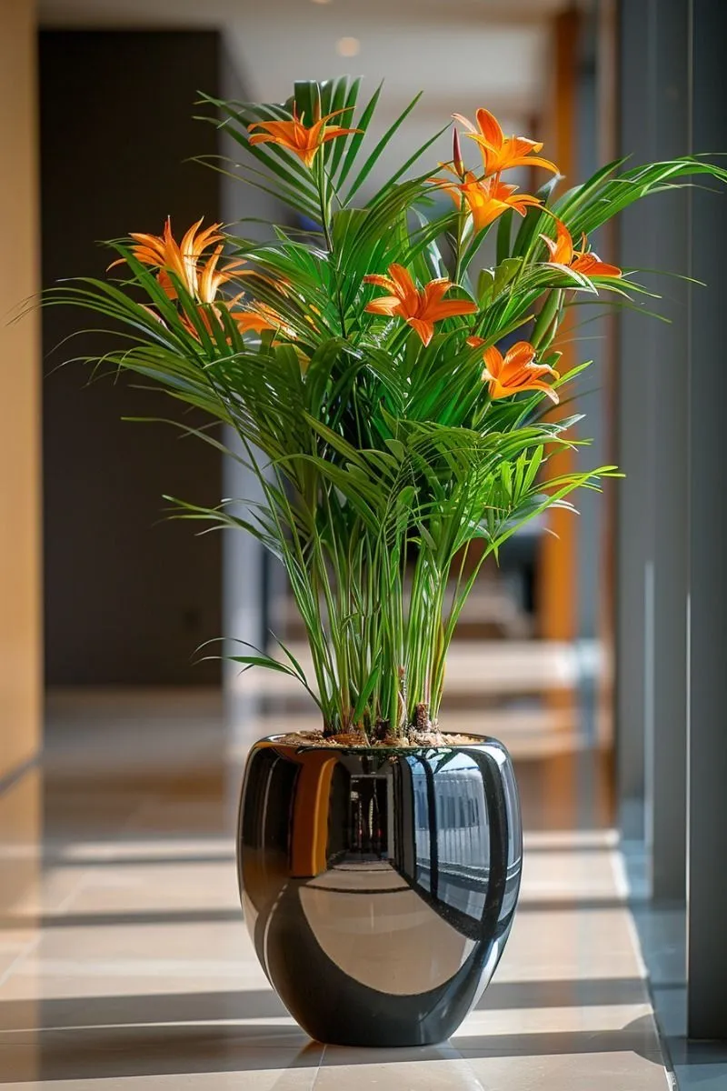 گلدان شیک برای گل طبیعی