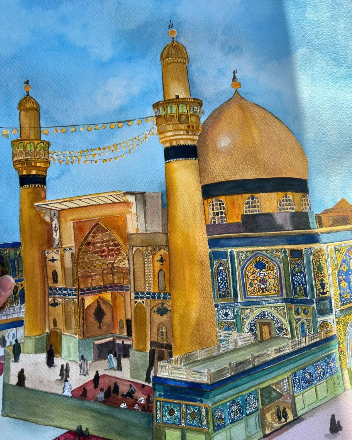 نقاشی امام رضا (ع) برای رنگ آمیزی کودکان1