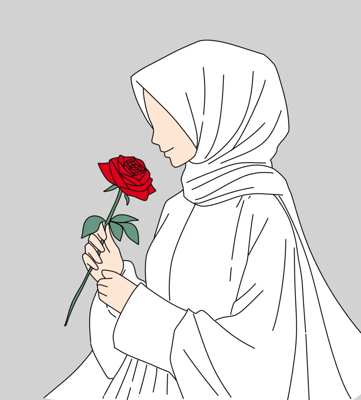 نقاشی روز دختر با حجاب
