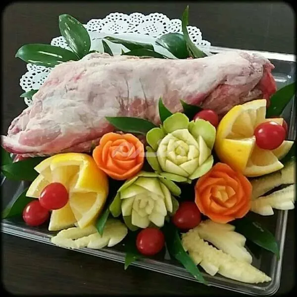 تزیین گوشت برای عید قربان عروس