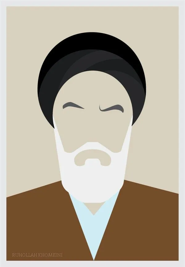 نقاشی با موضوع رحلت امام خمینی (ره)