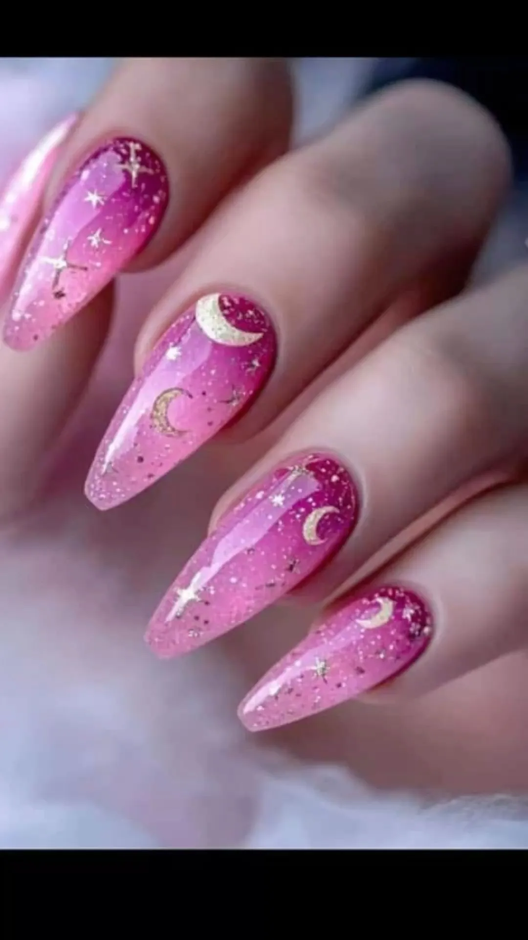 Pink galaxy varnish