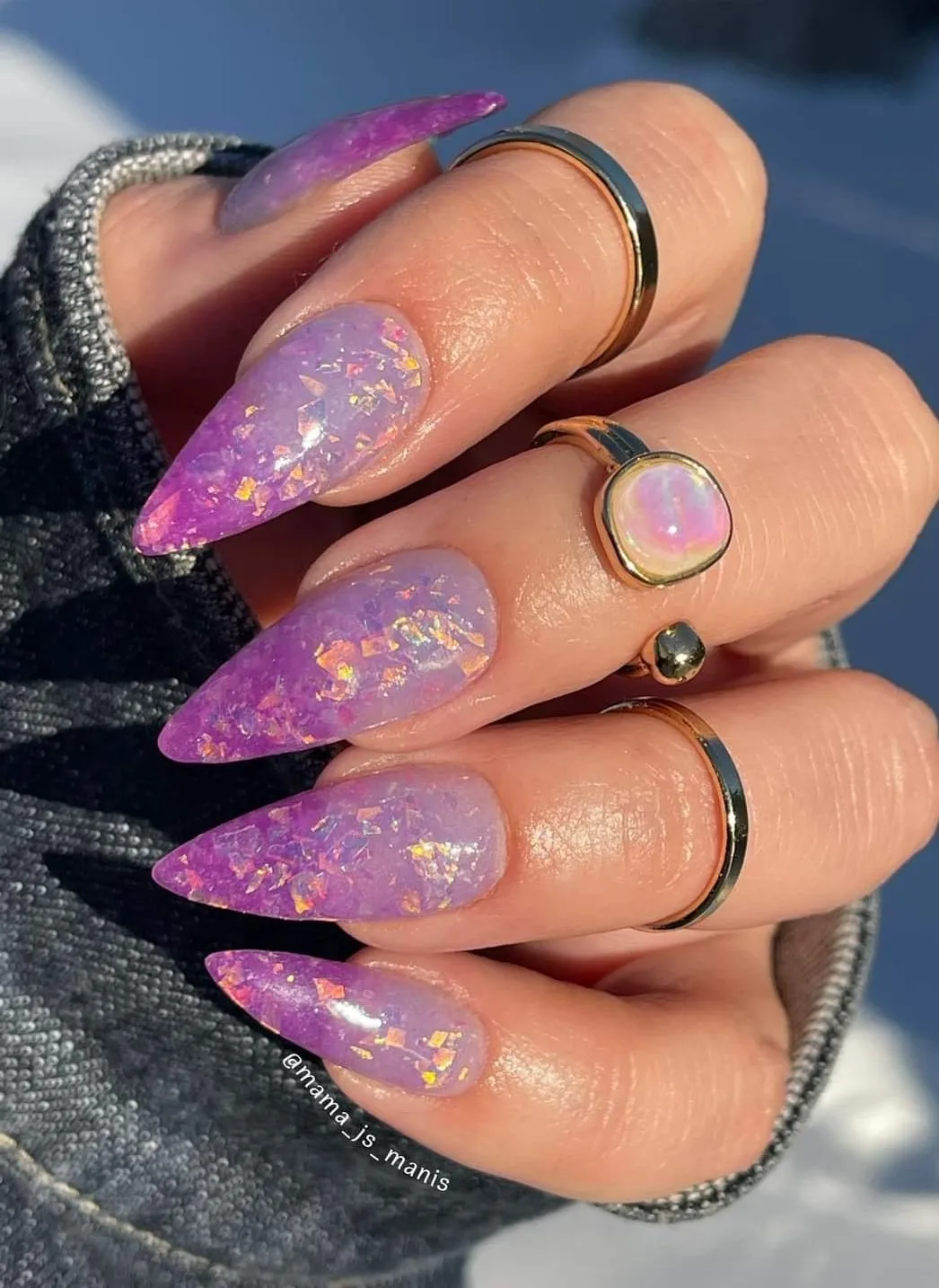 Pink galaxy varnish