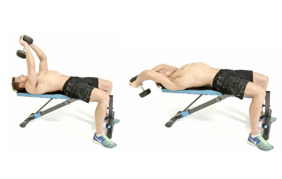 21. Bent Arm Dumbbell Pull Over