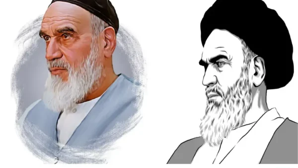 نقاشی با موضوع رحلت امام خمینی (ره)
