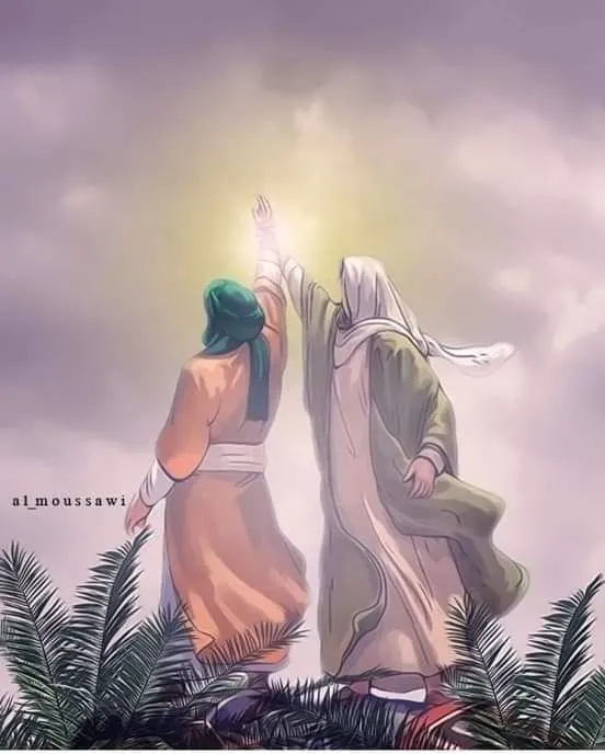 نقاشی عید غدیر رنگ شده