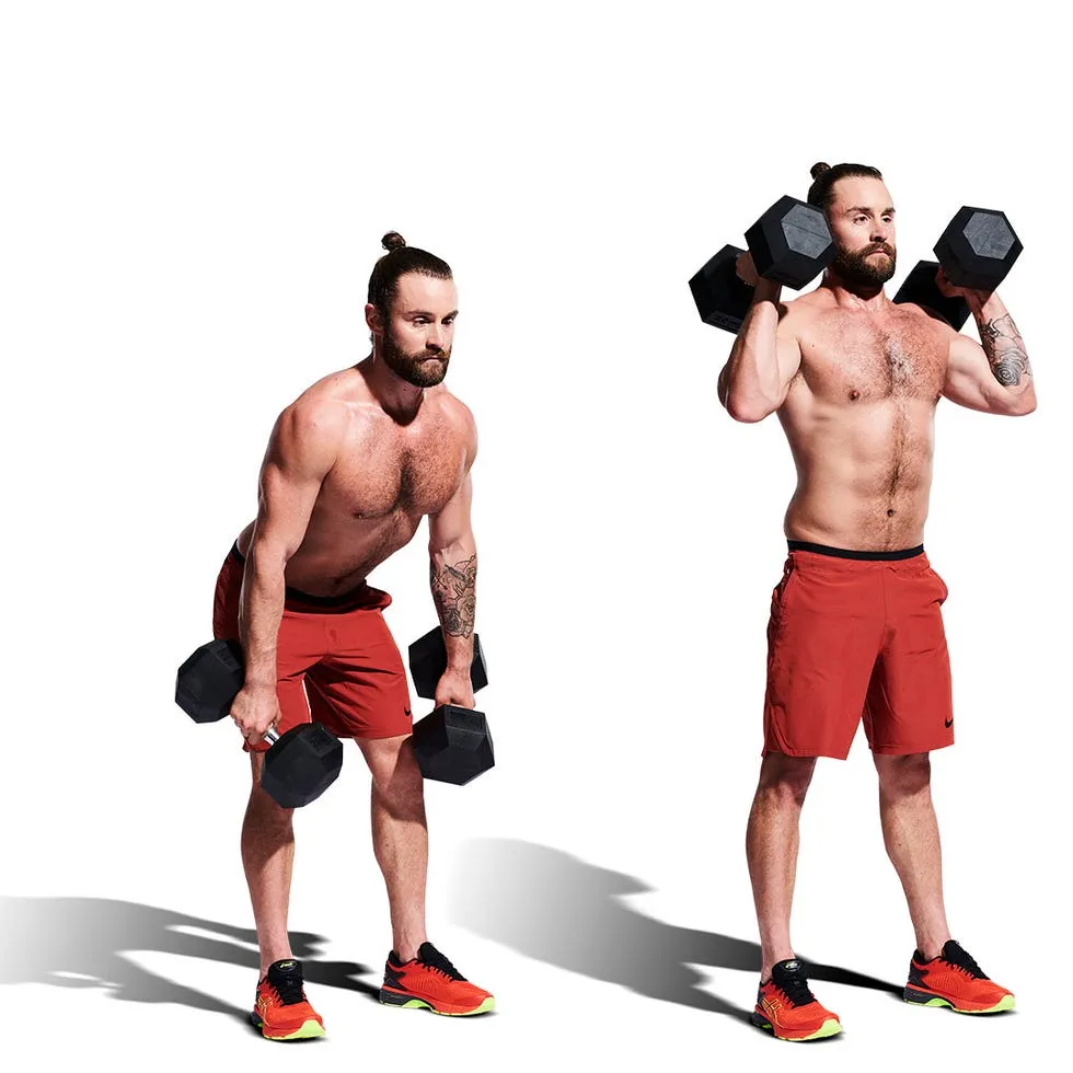 هنگ کلین دمبل (Dumbbell Hang Clean)