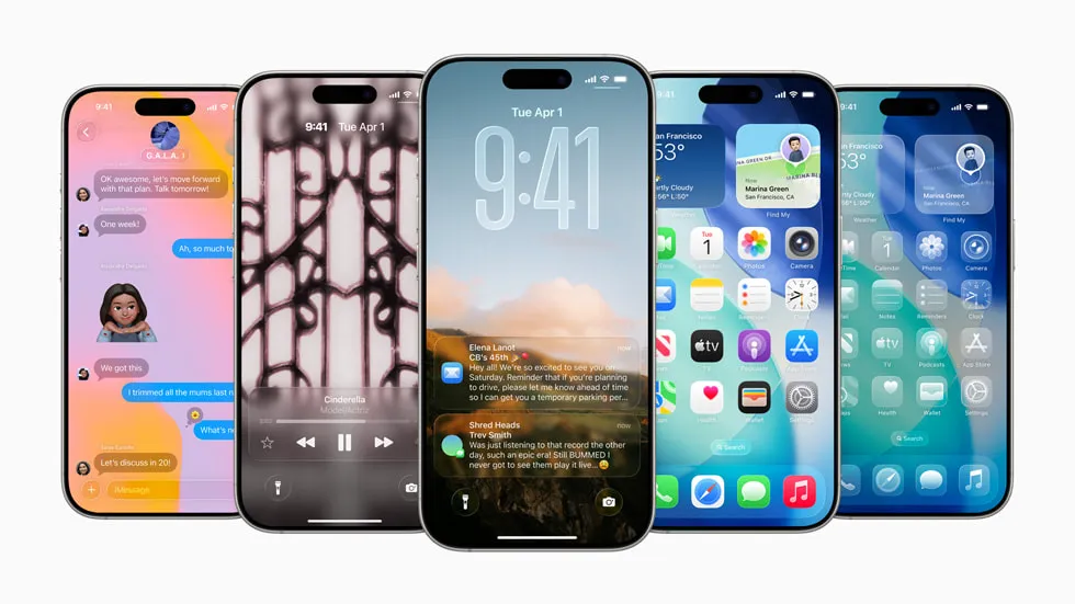 طراحی صفحه در iOS 26