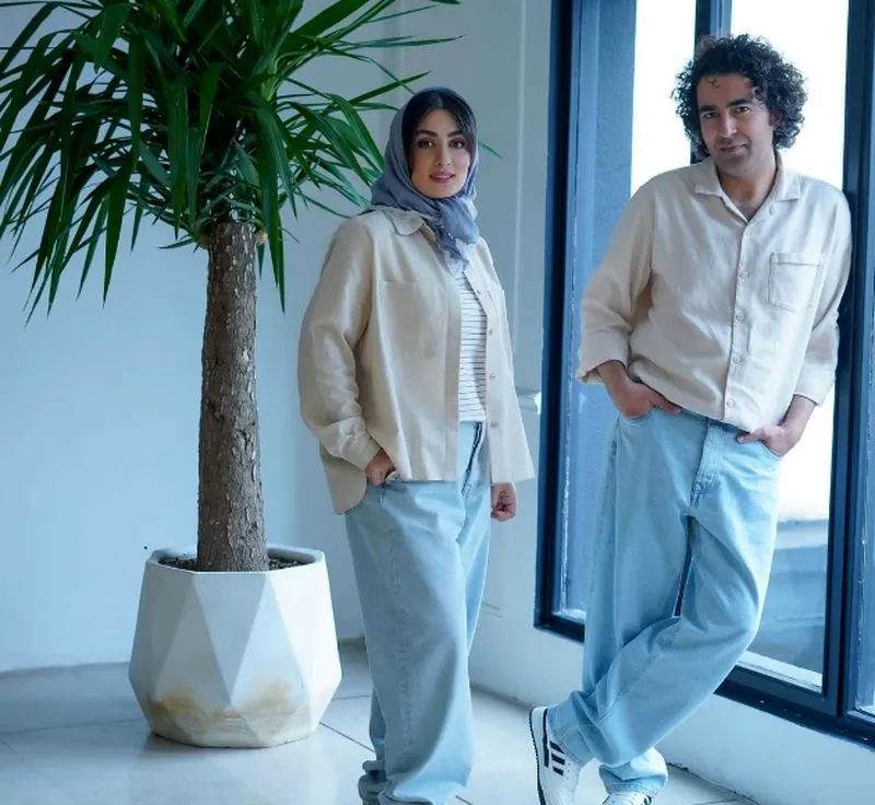الهام طهموری و همسرش