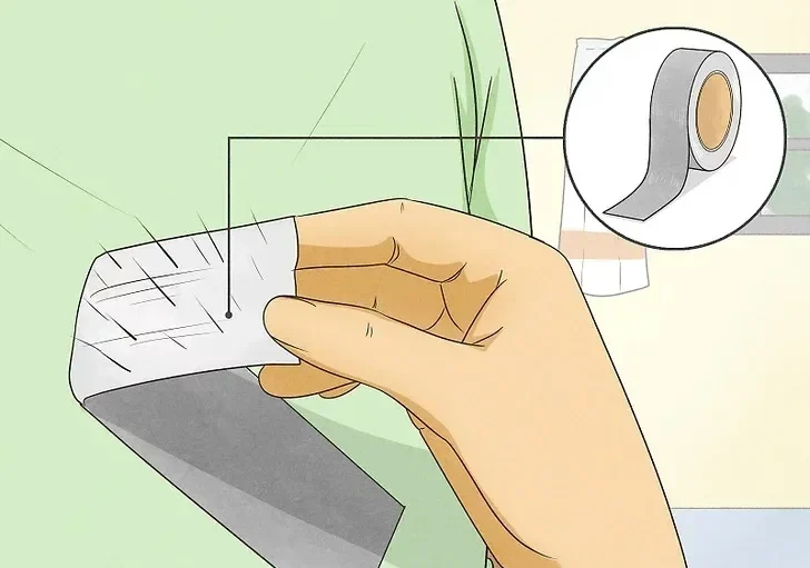 استفاده از نوار چسب پهن (Duct Tape)