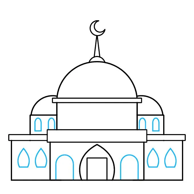 نقاشی مسجد آسان