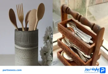 استند کفگیر ملاقه و زیر قاشقی