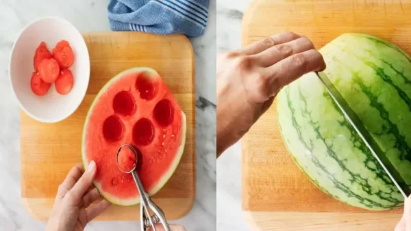 برش هندوانه برای مهمانی