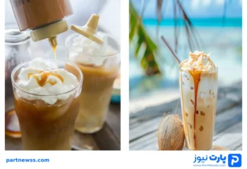 طرز تهیه آیس کارامل نارگیل